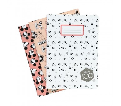 Set 3 cuadernos A5 Mickey Disney 100 Aniversario