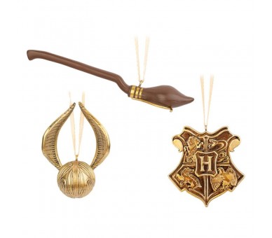Set 3 Adornos Navidad Harry Potter