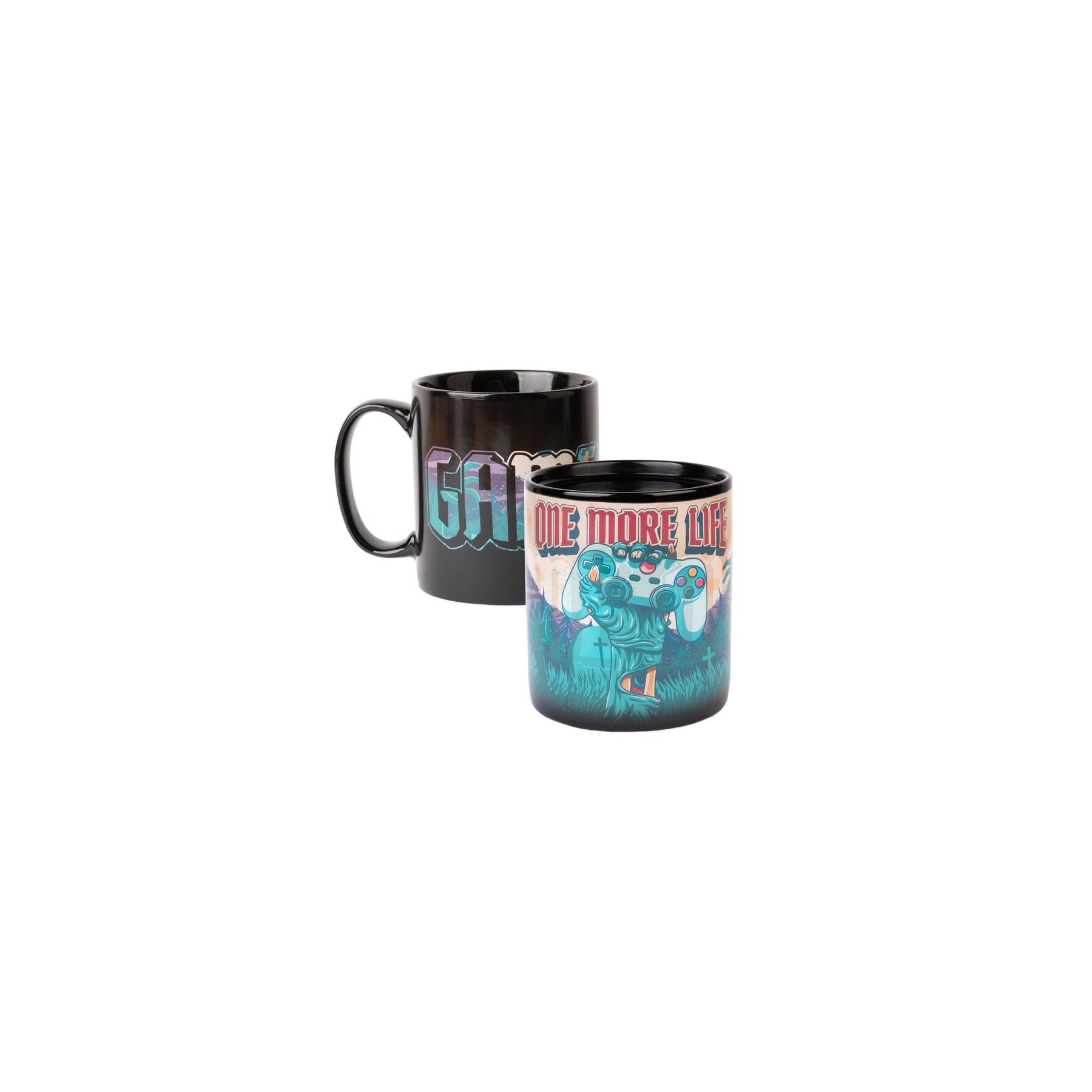 Taza termocolora Gameration One More Life 520ml