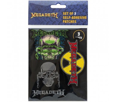 Set 3 parches Megadeth