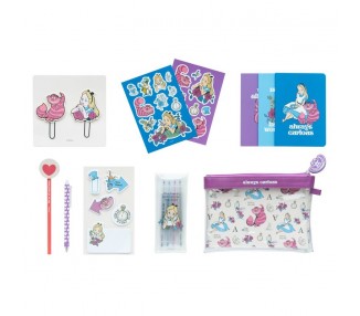 Set papeleria Alicia en el Pais de las Maravillas Disney
