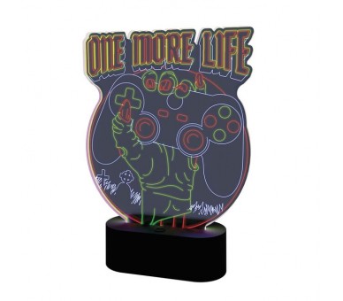 Lampara Led Gameration One More Life