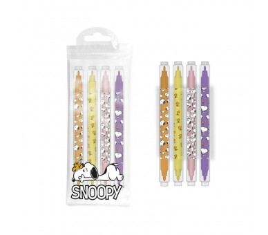 Set 4 Subrayadores Lazy Days Snoopy