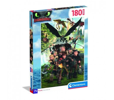 Puzzle super Como Entregar a Tu Dragon 180pzs