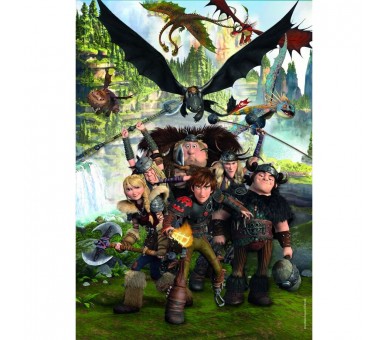 Puzzle super Como Entregar a Tu Dragon 180pzs