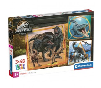 Puzzle Jurassic World 3x48pzs