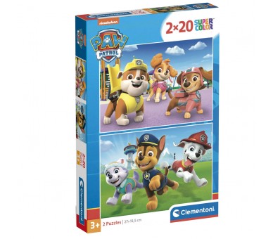 Puzzle Patrulla Canina Paw Patrol 2x20pzs