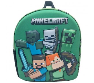 Mochila 3D Minecraft 30cm