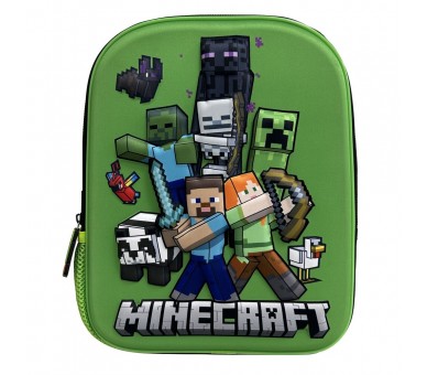 Mochila 3D Minecraft 29cm