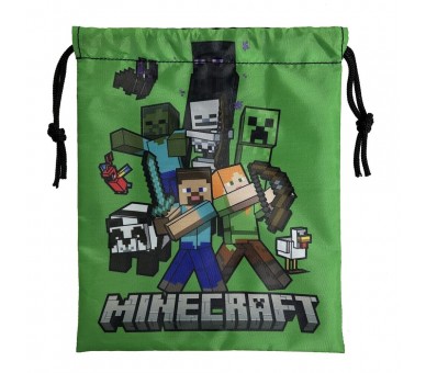 Saco merienda Minecraft 25cm
