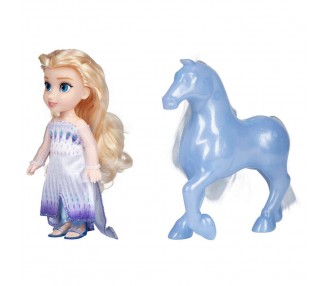 Muñeca Elsa + Nokk Frozen Disney 15cm