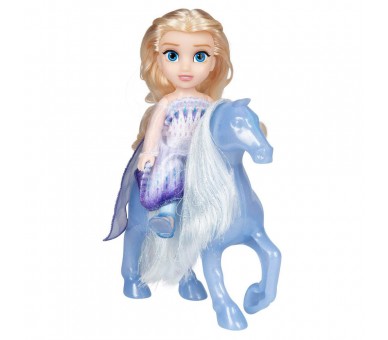 Muñeca Elsa + Nokk Frozen Disney 15cm