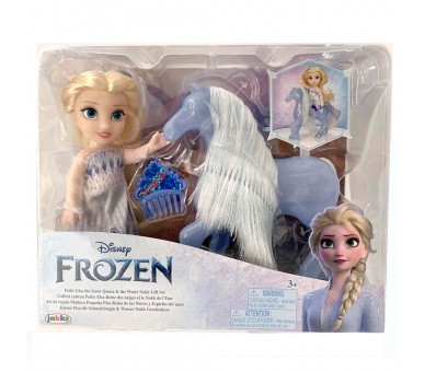 Muñeca Elsa + Nokk Frozen Disney 15cm