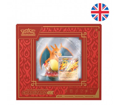 Estuche juego cartas coleccionables Charizard Pokemon ingles