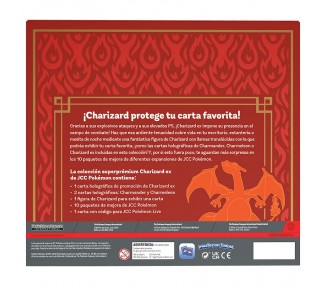 Estuche juego cartas coleccionables Charizard Pokemon ingles