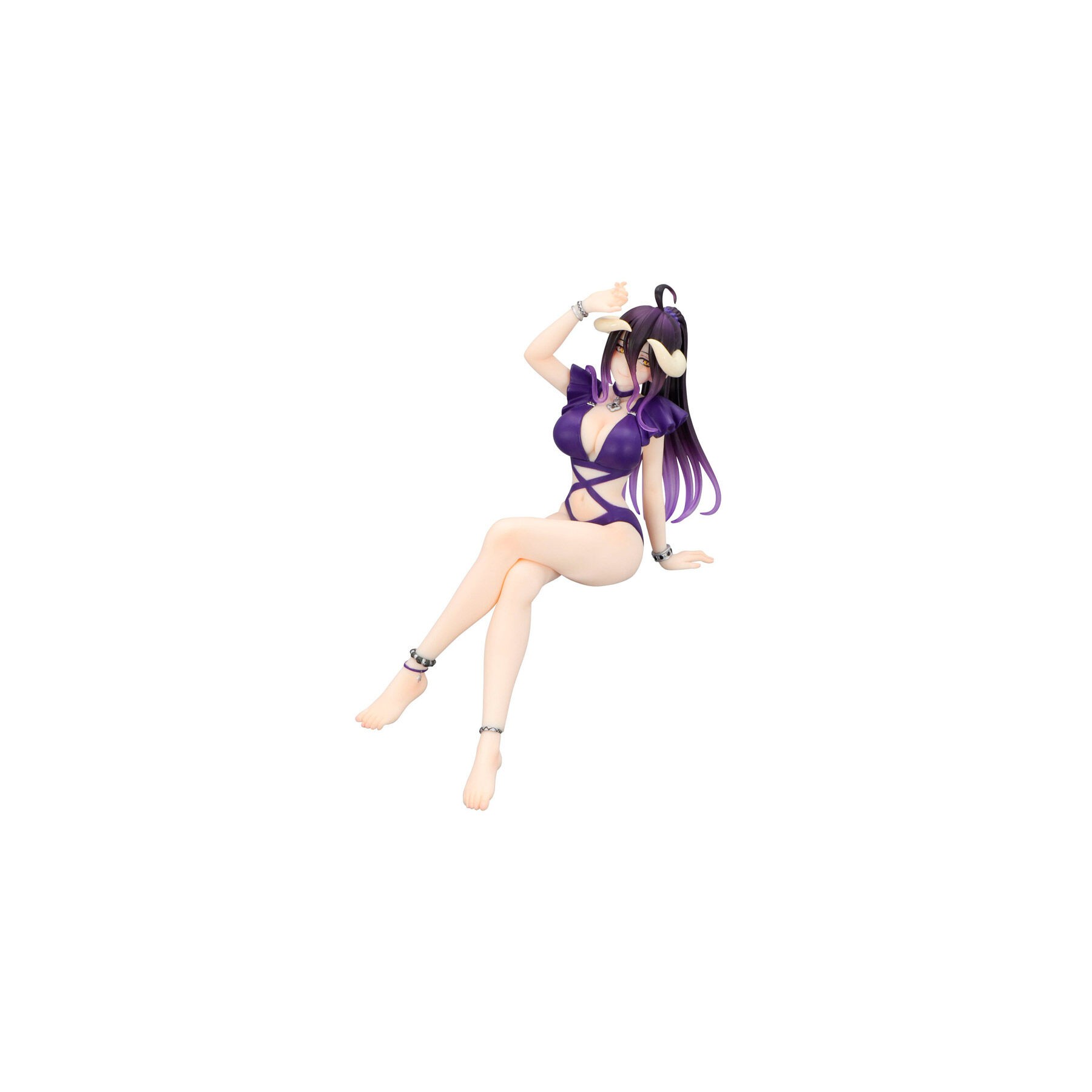 Figura Noodle Stopper Albedo Swimsuit Dark Purple Overlord 16cm
