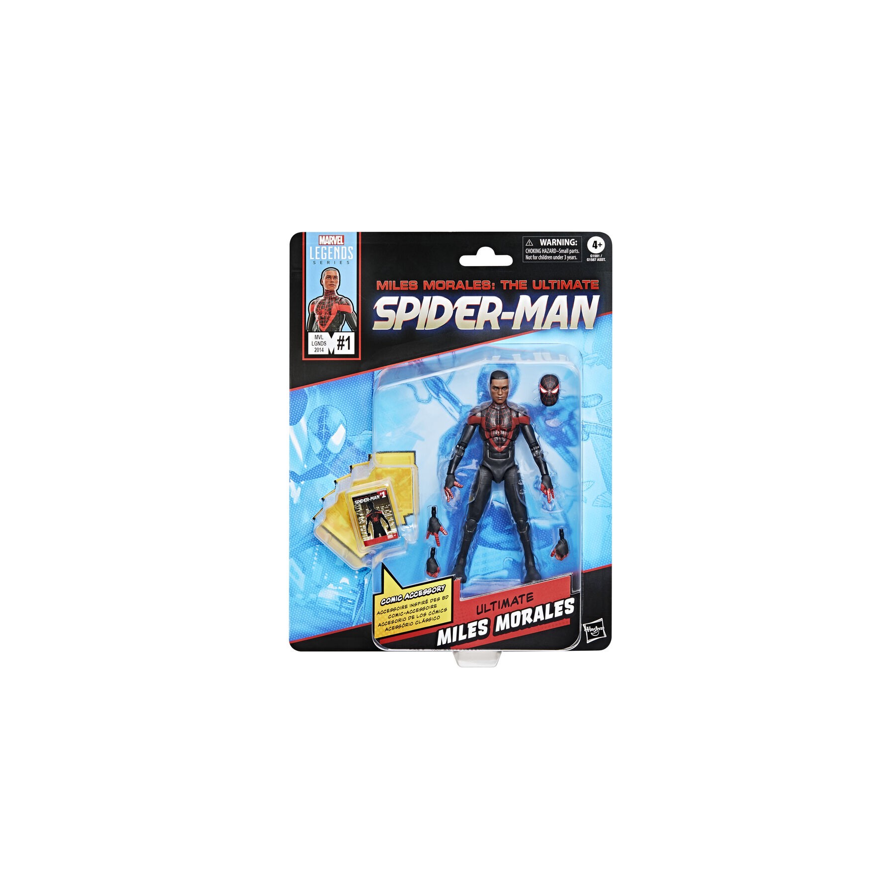 Figura Miles Morales Ultimate Spider-Man Marvel Legends 15cm