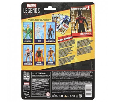 Figura Miles Morales Ultimate Spider-Man Marvel Legends 15cm