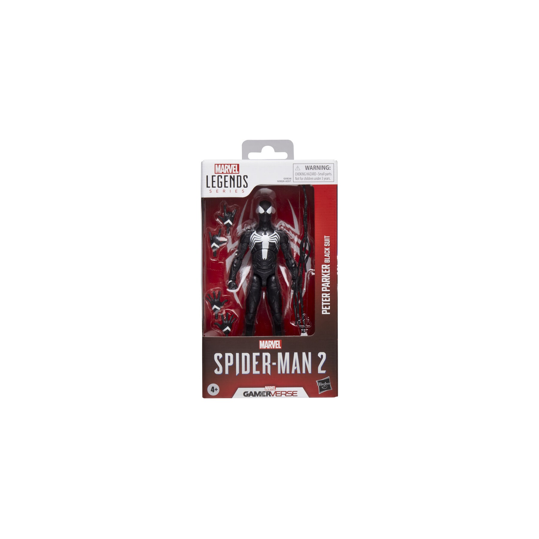 Figura Peter Parker Black Suit Spider-Man 2 Marvel Legends 15cm