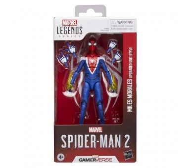 Figura Miles Morales Upgraded Suit Style Spider-Man 2 Marvel Legends 15cm