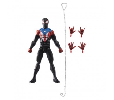 Figura Miles Morales Boricua Suit Spider-Man 2 Marvel Legends 15cm