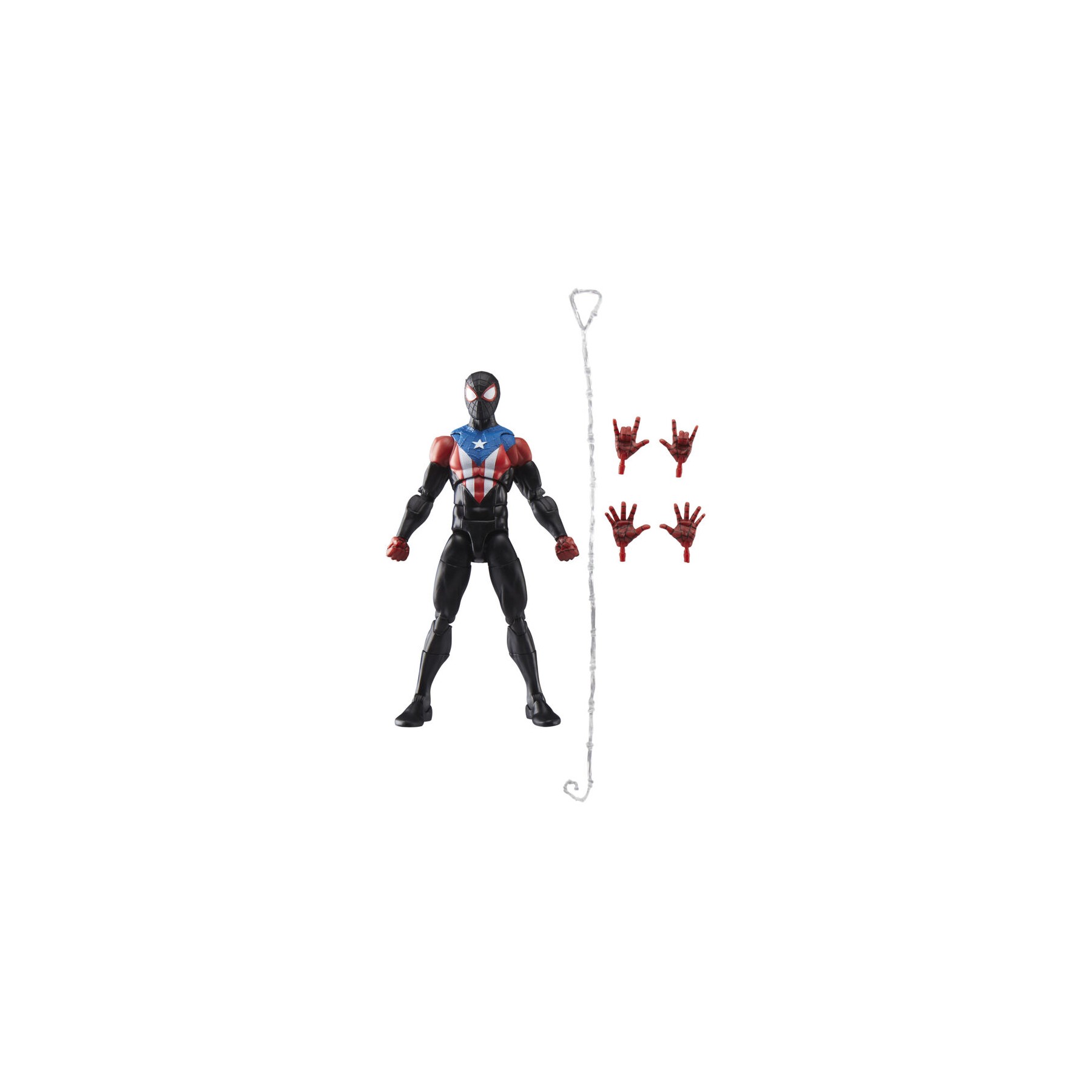 Figura Miles Morales Boricua Suit Spider-Man 2 Marvel Legends 15cm