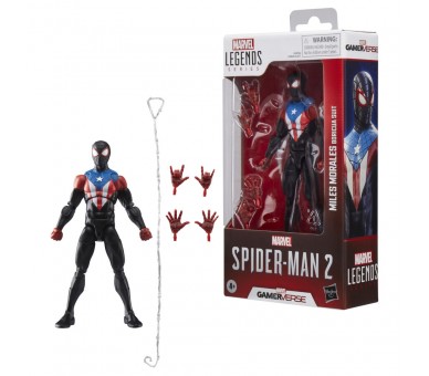 Figura Miles Morales Boricua Suit Spider-Man 2 Marvel Legends 15cm