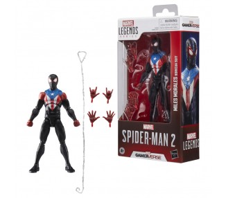 Figura Miles Morales Boricua Suit Spider-Man 2 Marvel Legends 15cm