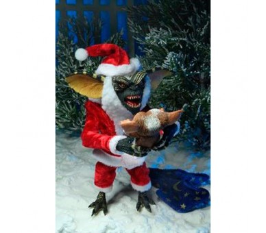 Blister 2 figuras Santa Stripe y Gizmo Gremlins 18cm