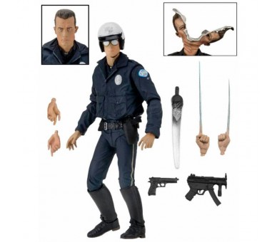 Figura ultimate T-1000 Policia Motorizado Terminator 2 18cm