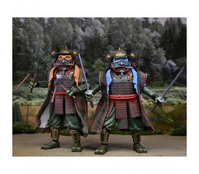 Blister 2 figuras Leonardo & Michelangelo Teenage Mutant Tortugas Ninja 3 18cm