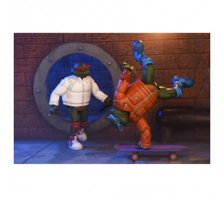 Set 2 figuras Punk Leonardo and Punk Raphael Teenage Mutant Tortugas Ninja 18cm