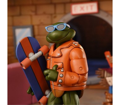 Set 2 figuras Punk Leonardo and Punk Raphael Teenage Mutant Tortugas Ninja 18cm