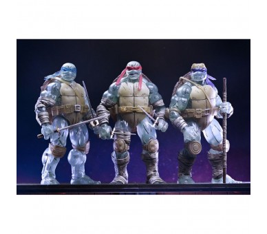 Set 3 figuras Ghost Brothers Teenage Mutant The Last Ronin Tortugas Ninja 18cm