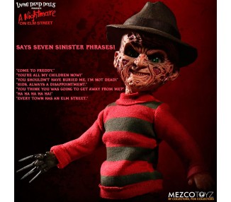 Muñeco parlante Freddy Krueger A Nightmare on ELM Street 25cm ingles