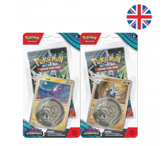Blister juego cartas coleccionables Masquerade Twilight Scarlet & Violet Pokemon ingles