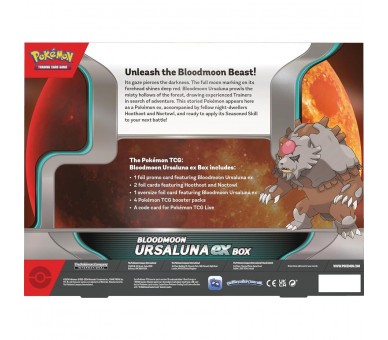 Blister juego cartas coleccionables Bloodmoon Ursaluna Pokemon ingles