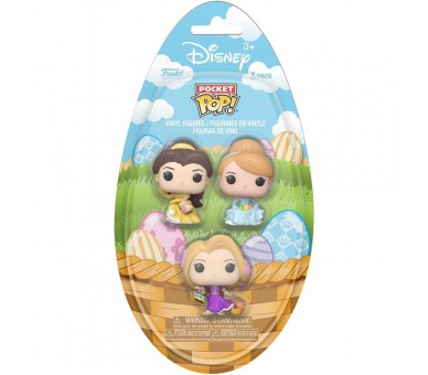 Blister 3 figuras Pocket POP Disney Princesas Pascua
