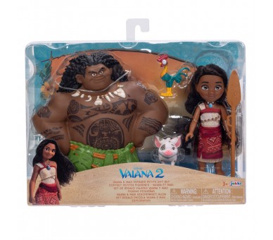 Blister Muñeca Vaiana & Maui Vaiana Moana 2 Disney 15cm