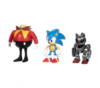 Blister 3 figuras 30th Anniversary Sonic The Hedgehog 10cm