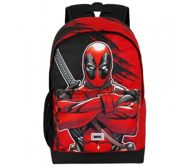 Mochila Plus Bad Deadpool Marvel 43cm adaptable
