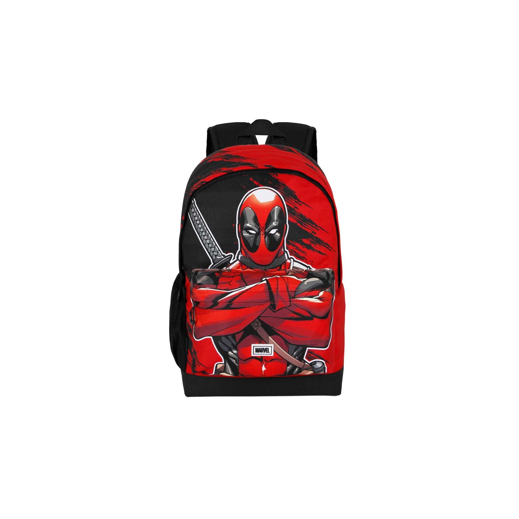 Mochila Plus Bad Deadpool Marvel 43cm adaptable