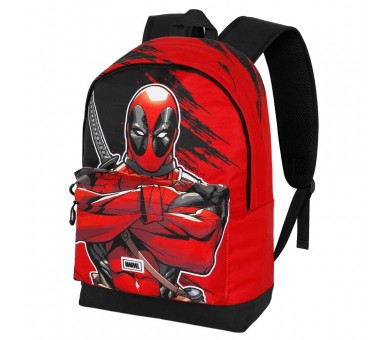 Mochila Plus Bad Deadpool Marvel 43cm adaptable