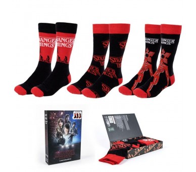 Set 3 calcetines Stranger Things adulto surtido