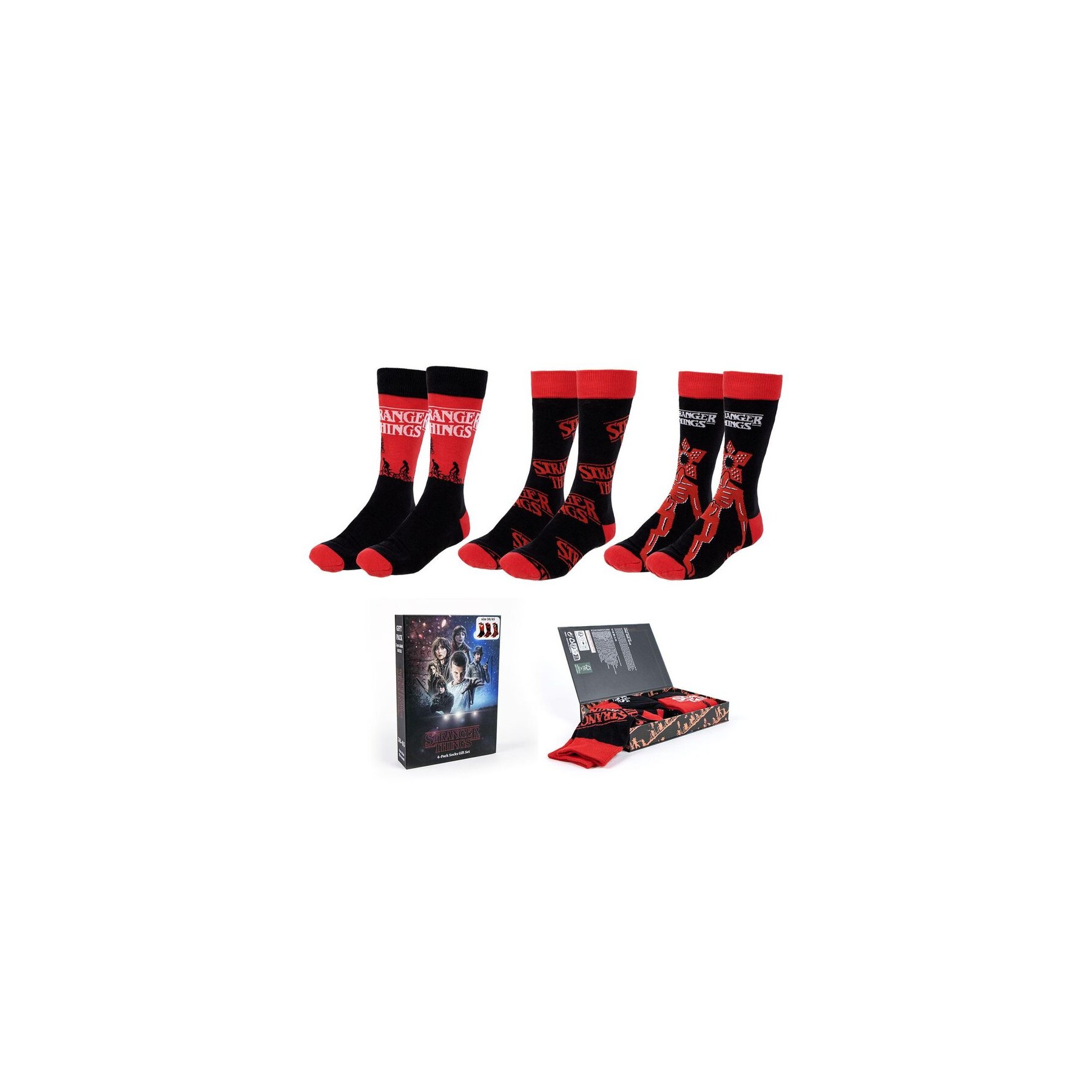 Set 3 calcetines Stranger Things adulto surtido