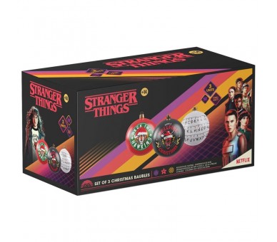 Set 3 Adornos Navidad Stranger things
