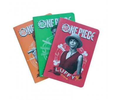 Set 3 cuadernos A5 One Piece