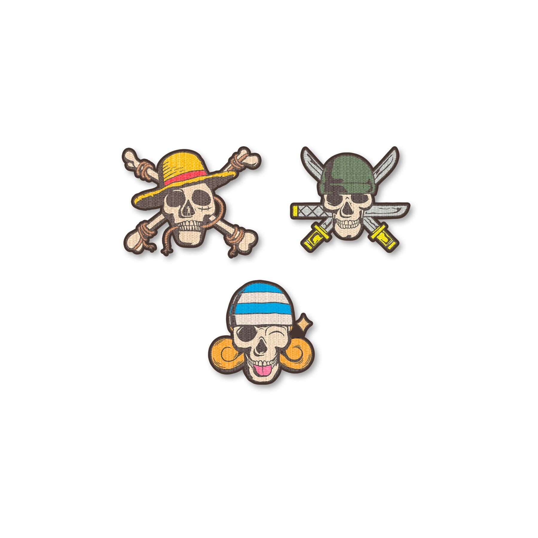 Set 3 parches One Pice