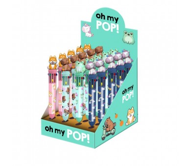 Boligrafo 10 colores Oh My Pop! surtido