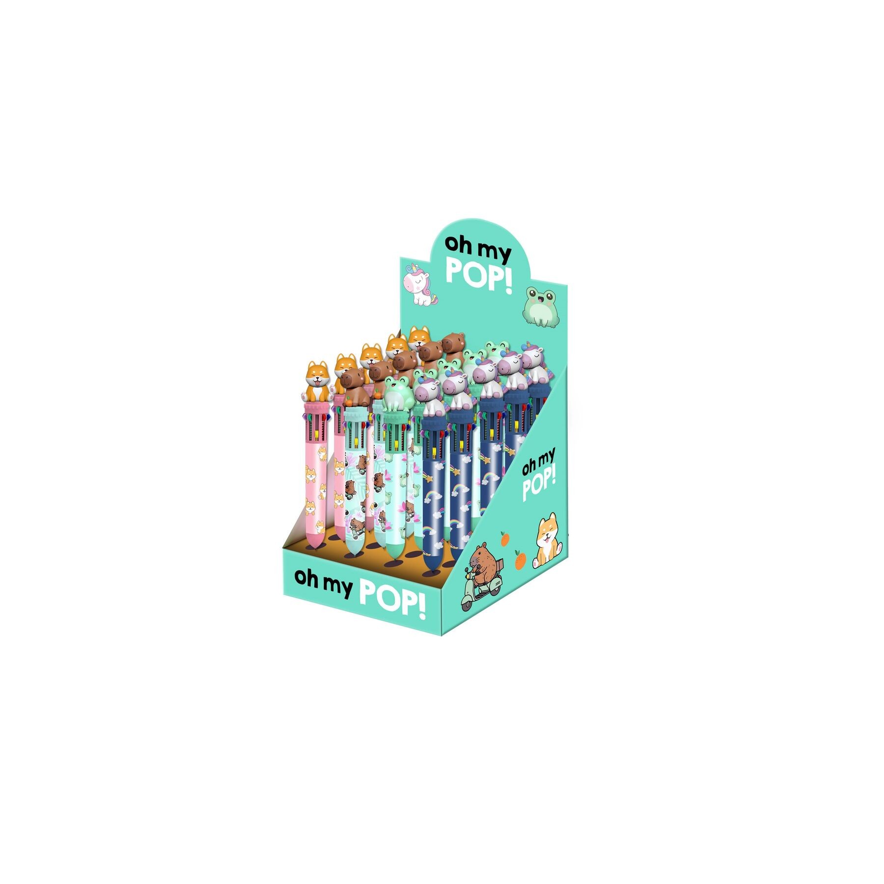 Boligrafo 10 colores Oh My Pop! surtido